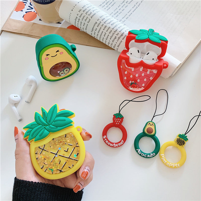 Strawberry, Pineapple And Avocado Airpod Cases