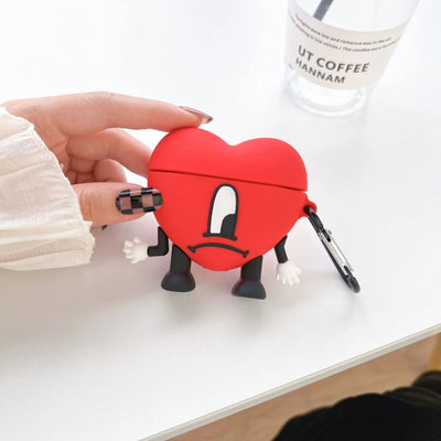 Bad Bunny Heart Airpod CasesGizmo Gadgets