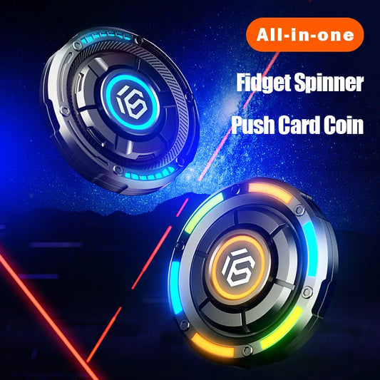 Metal Pushing Card Fidget Spinner